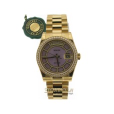 Rolex Daydate 36mm Lavanda diamanti ref. 118348 President nuovo 